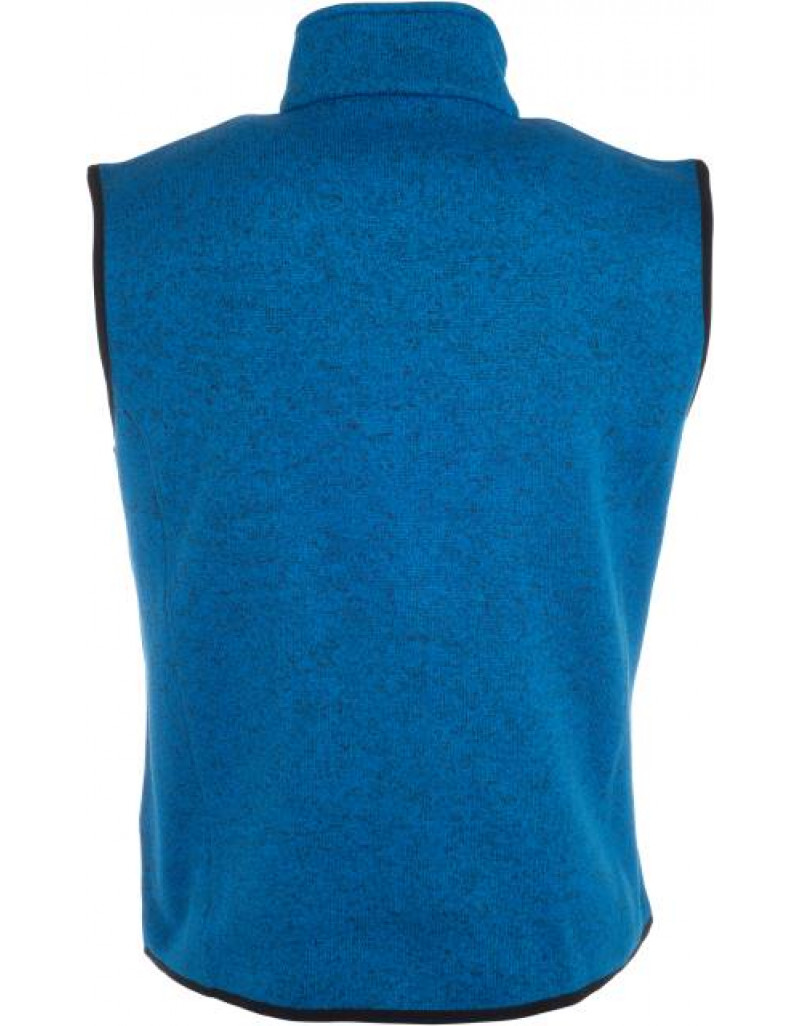 Vestă tricotată din fleece pentru bărbați cu guler ridicat